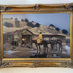 Oil painting on canvas by Hector Morales