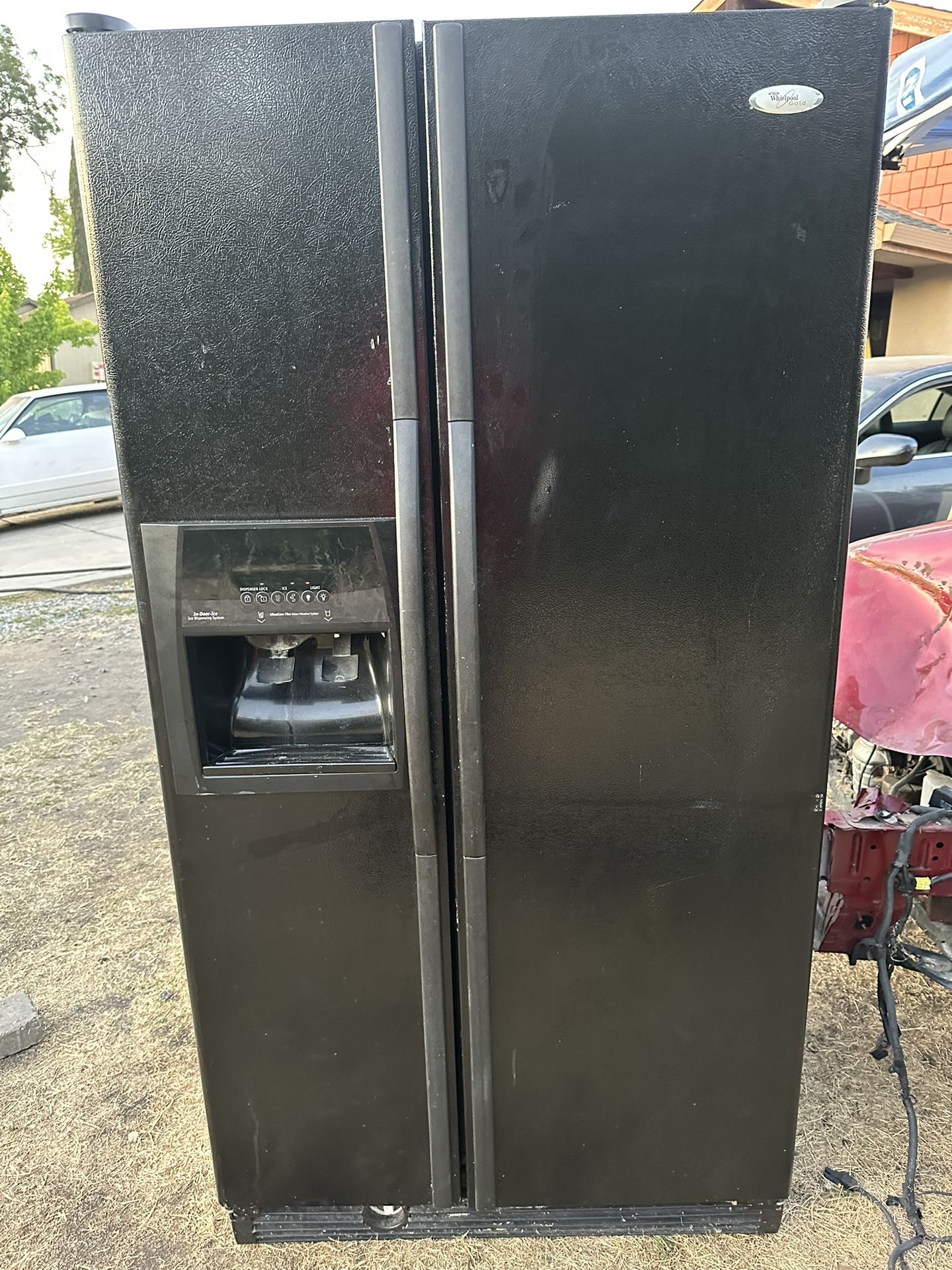 Black Whirlpool Refrigerator