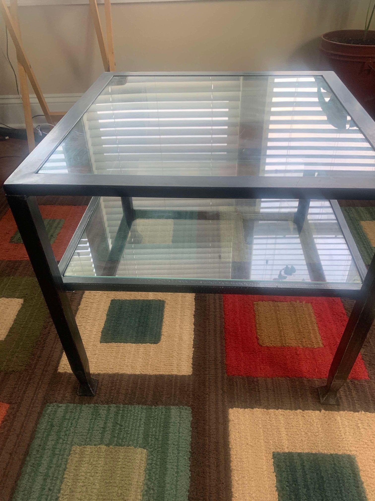Glass End Table $30