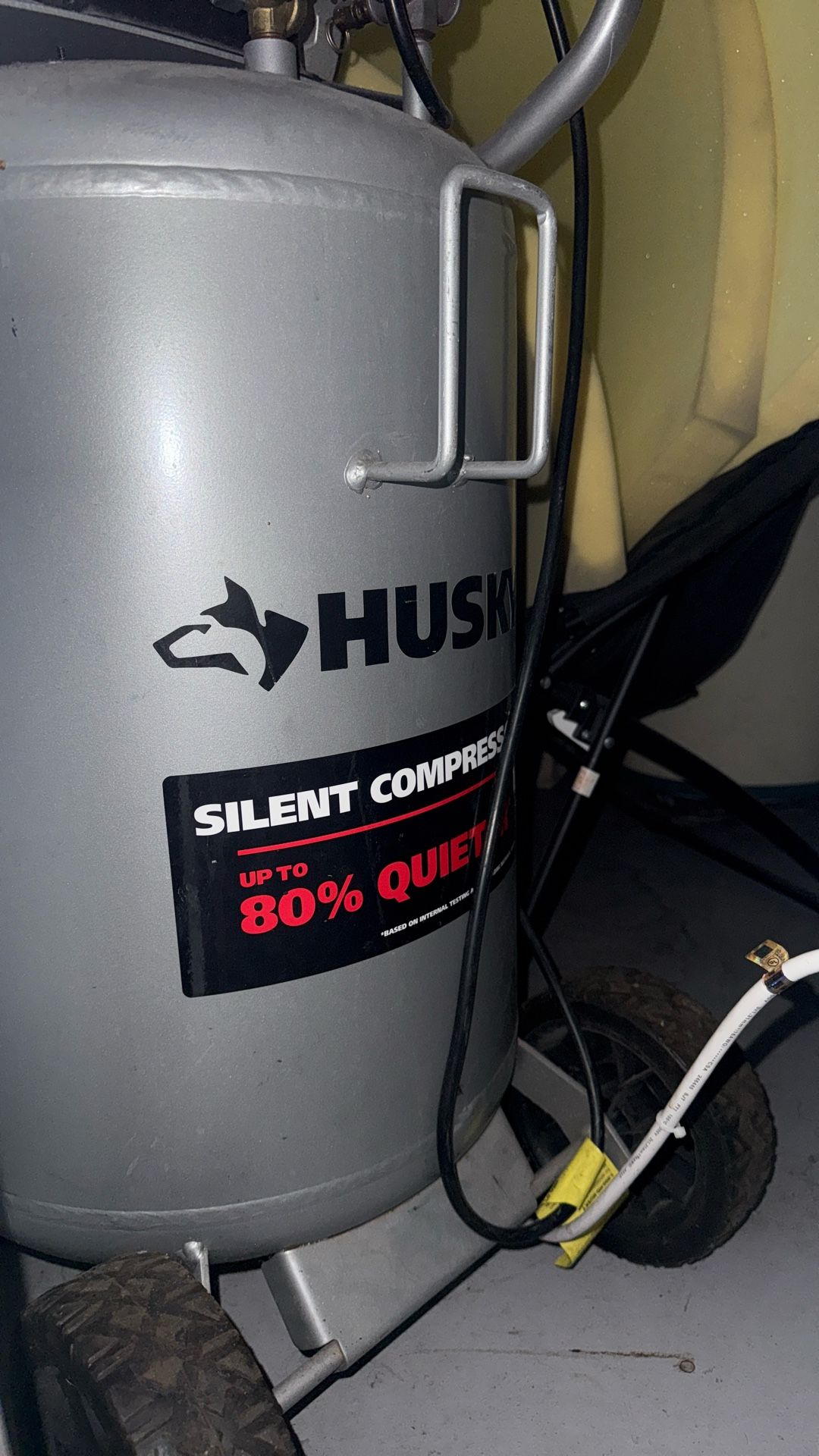 Husky Silent Air Compressor 80% Quiet