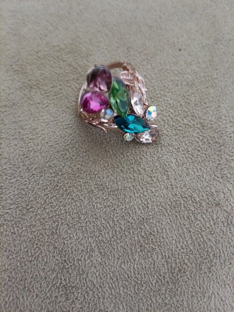 Cristal Multicolor Rose Gold Ring