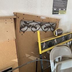 Headboard and mirror