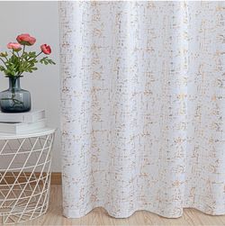 (4) decorative curtain panels
