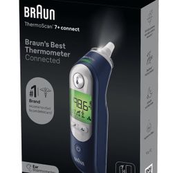 NEW!!!  Braun ThermoScan 7+ Connect Ear Thermometer - $65 Value 