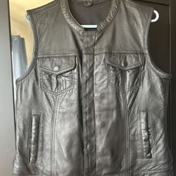 Gently Used Leather Riding Vest