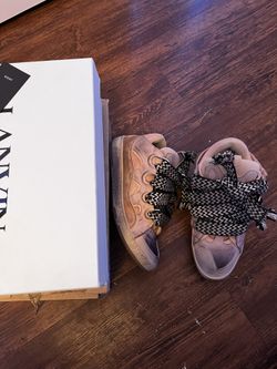 Lanvin Curb Sneaker (distressed Pink)