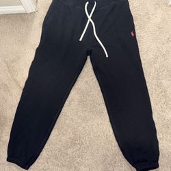 Black Polo Ralph Lauren Red Sweats(Cuffed)
