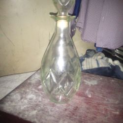 Vintage Crystal Liquor Bottle