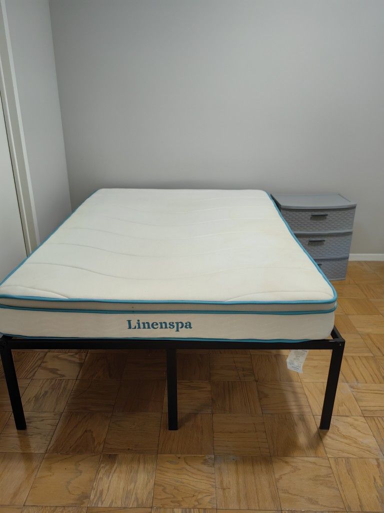 Full-Size Mattress + Bed Frame