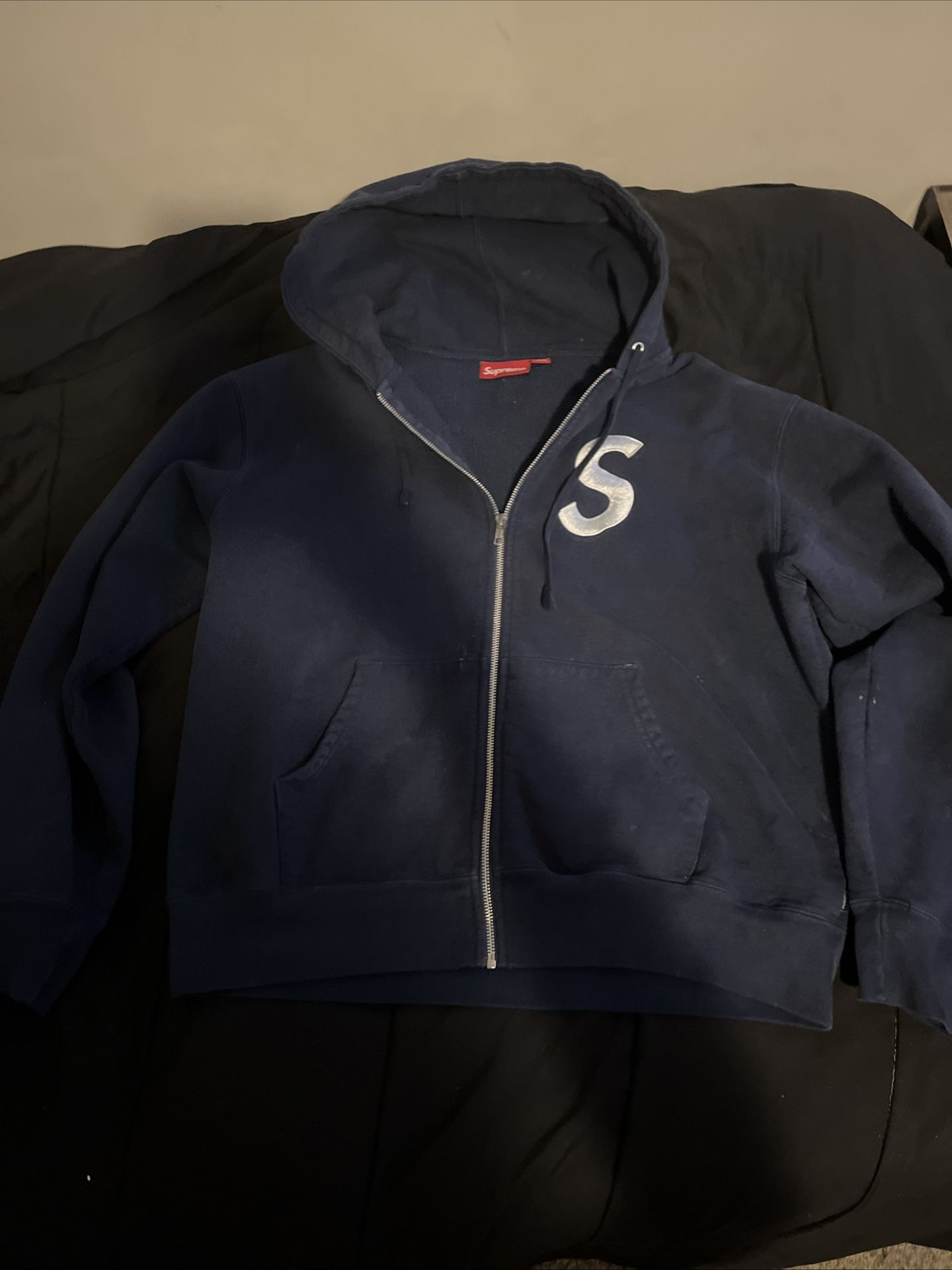 Supreme Zip Up Hoodie S Logo