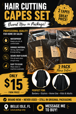 Hair Cutting Capes Set – New in Package