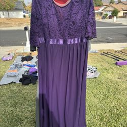 Purple Dress Plus Size 