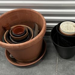 Assorted Flower Pots various sizes