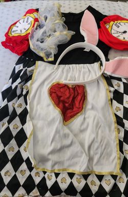 Kids wonder land rabbit halloween costume