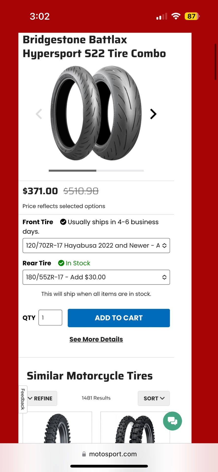 Sport Bike Tires