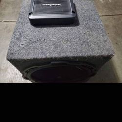 Rockford Amplifier , 15" Subwooofer Clean Bass + Case