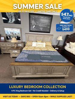 4 PC KING BEDROOM SET