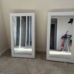 Matching Jewelry Mirror Cabinets – Set of 2