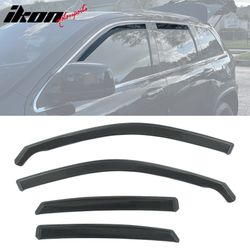 Fits 2011-2022 Jeep Grand Cherokee WK Side Window Visors PC In-Channel Deflectors