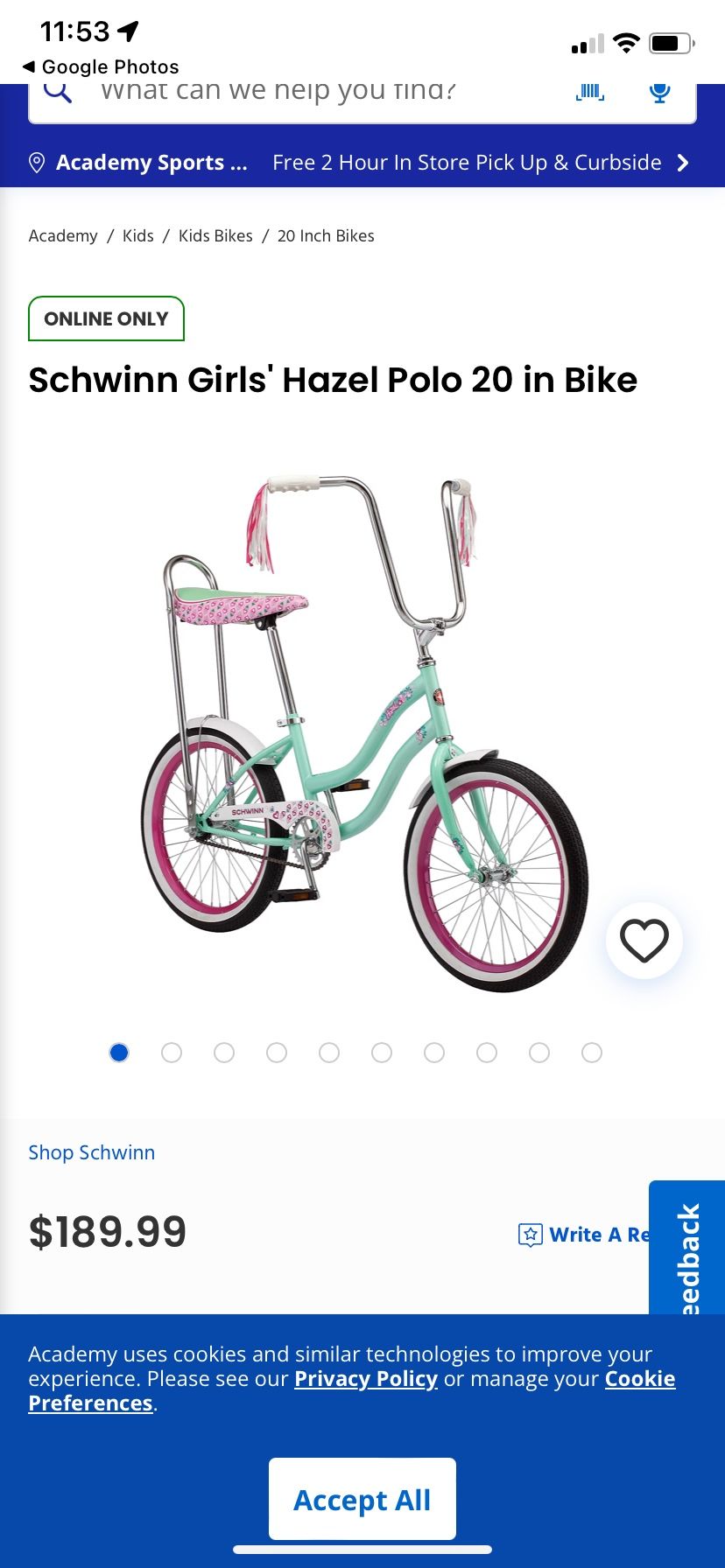 20 Inches Bike Like New