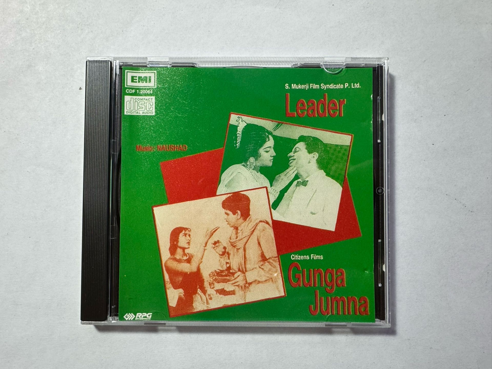 Leader / Gunga Jumna - RARE EMI 2 IN 1 Bollywood CD UK MADE ** MINT **