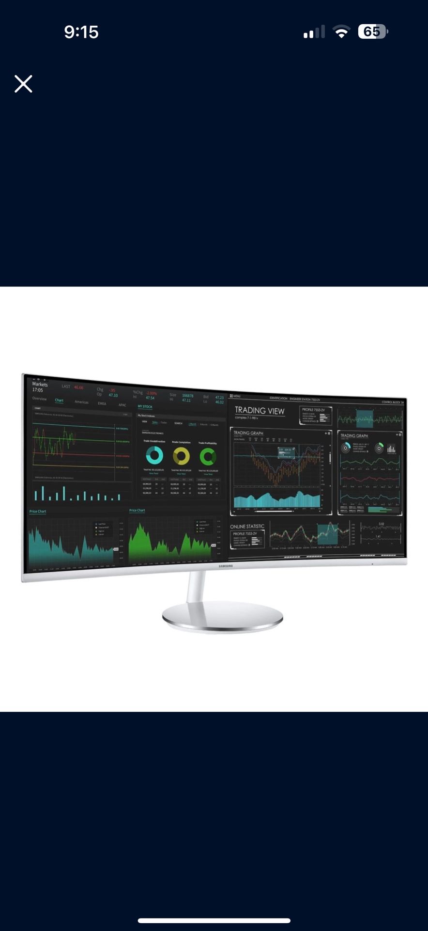 Samsung CJ791 Curved Display Monitor 