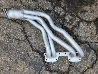 Toyota 22r header/ with collector.