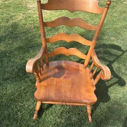 Wood rocking chair