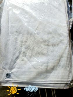 Tarps Lonas Varias Medidas different sizes white and silver water resistant canopy tent carpa new
