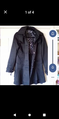 New Guess Jacket Coat Black Size Small