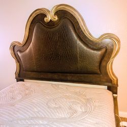 King size mattress and a frame with box spring