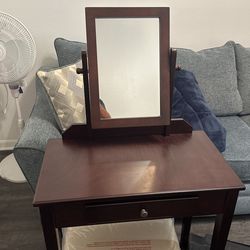 Makeup Table And Mirror And Stool Brand New