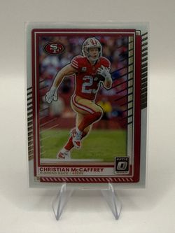 2025 Panini Donruss Optic Christian McCaffrey Red Border #119