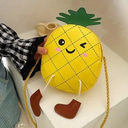 Trendy & Cute Pineapple Cross Bag, New