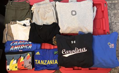 Men’s tweens teens clothes size large -see Description 