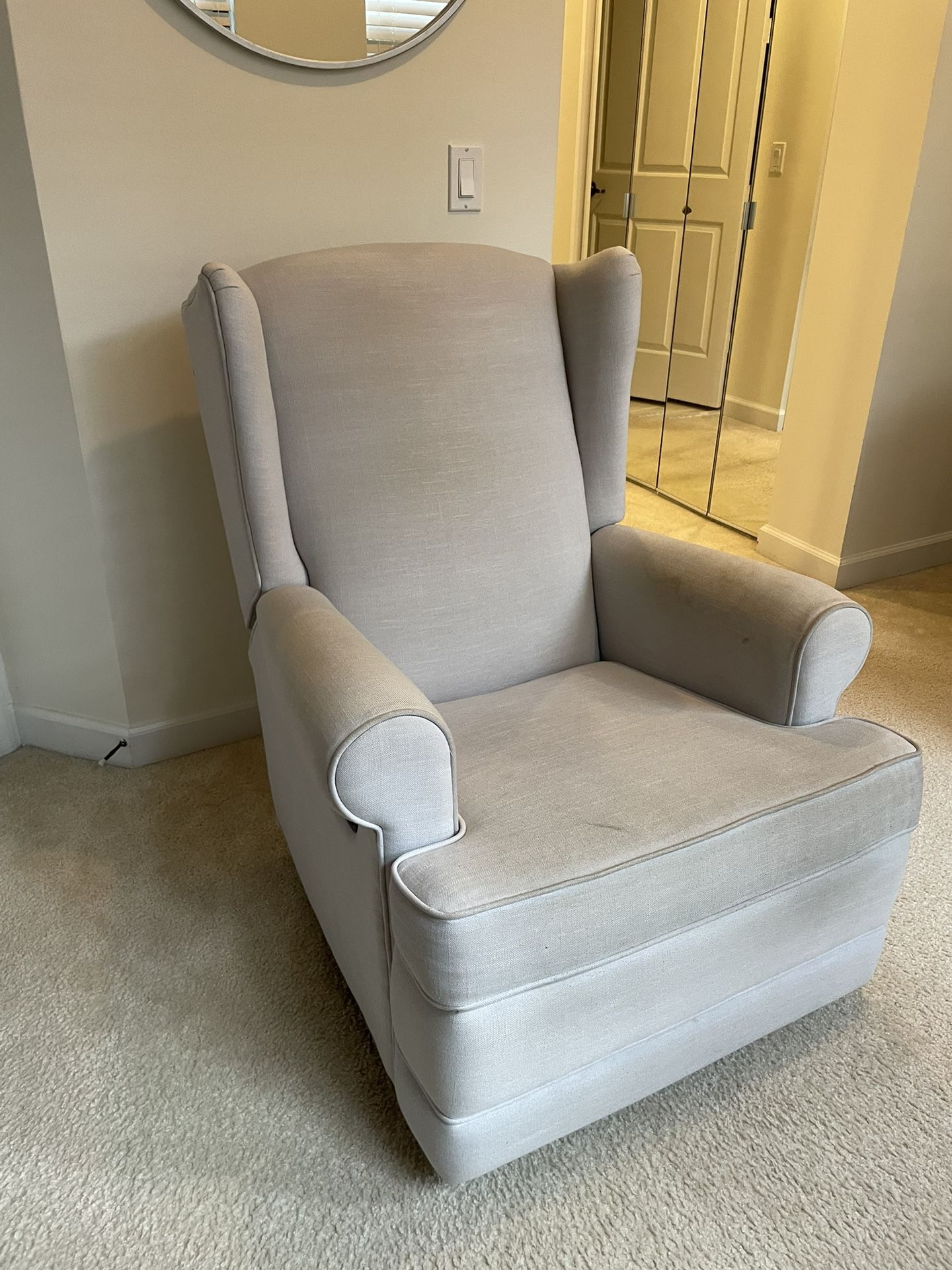 Pottery Barn - Wingback Swivel Glider Recliner
