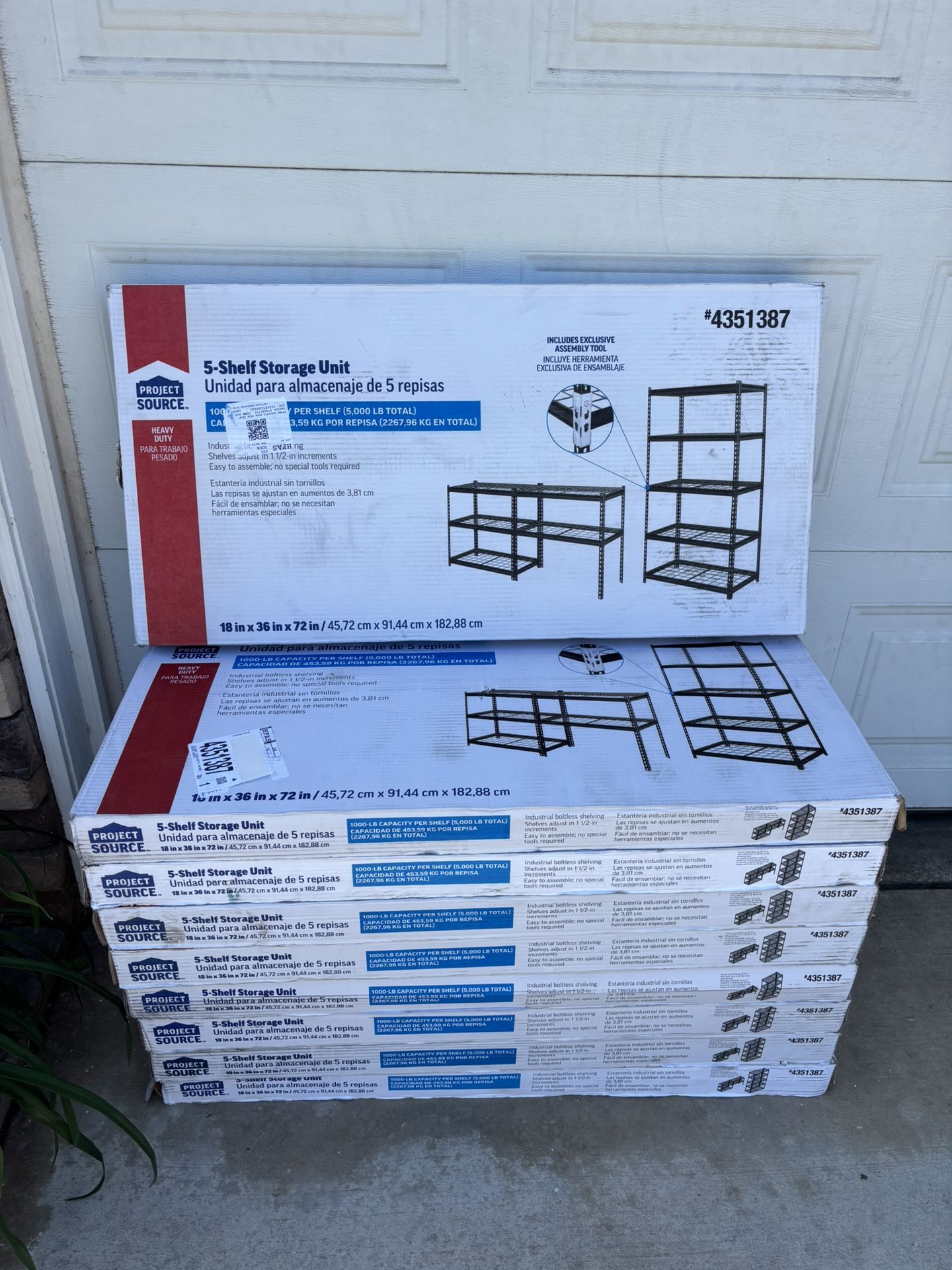 BRAND NEW “HEAVY DUTY” 5-TIER SHELF STORAGE UNIT