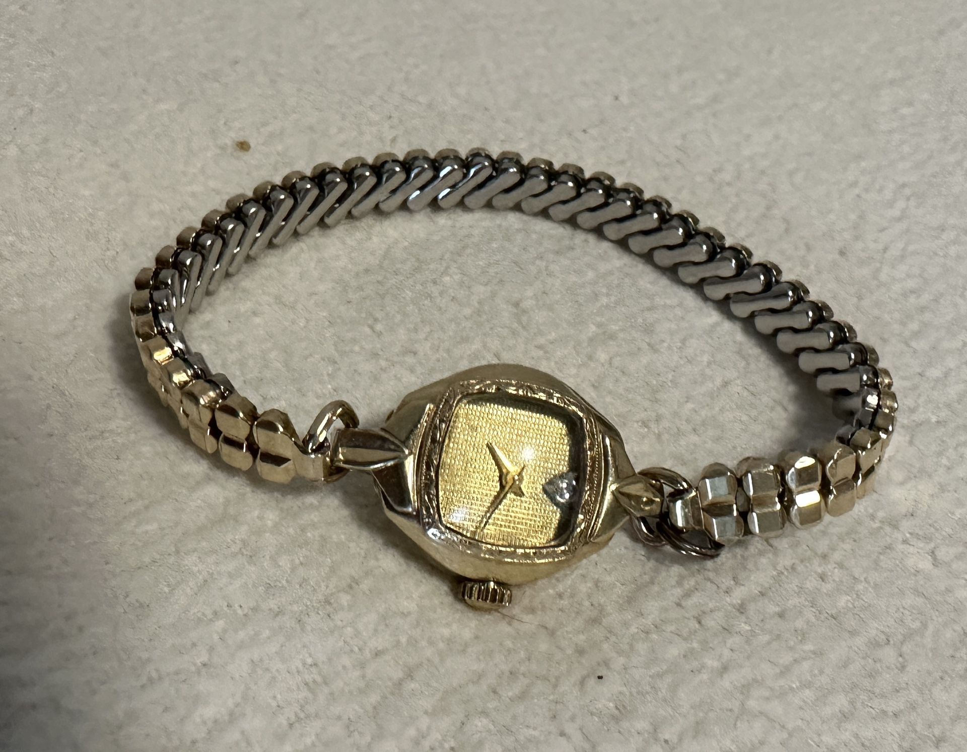 Vintage BULOVA Diamond 10k Rolled Gold Watch Make An Offer