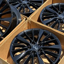 18” Infiniti Q50 factory wheels rims gloss black new Q60