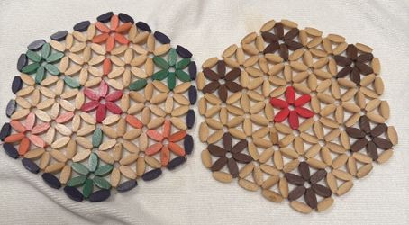 2Pcs Wood Trivets Hot Pan