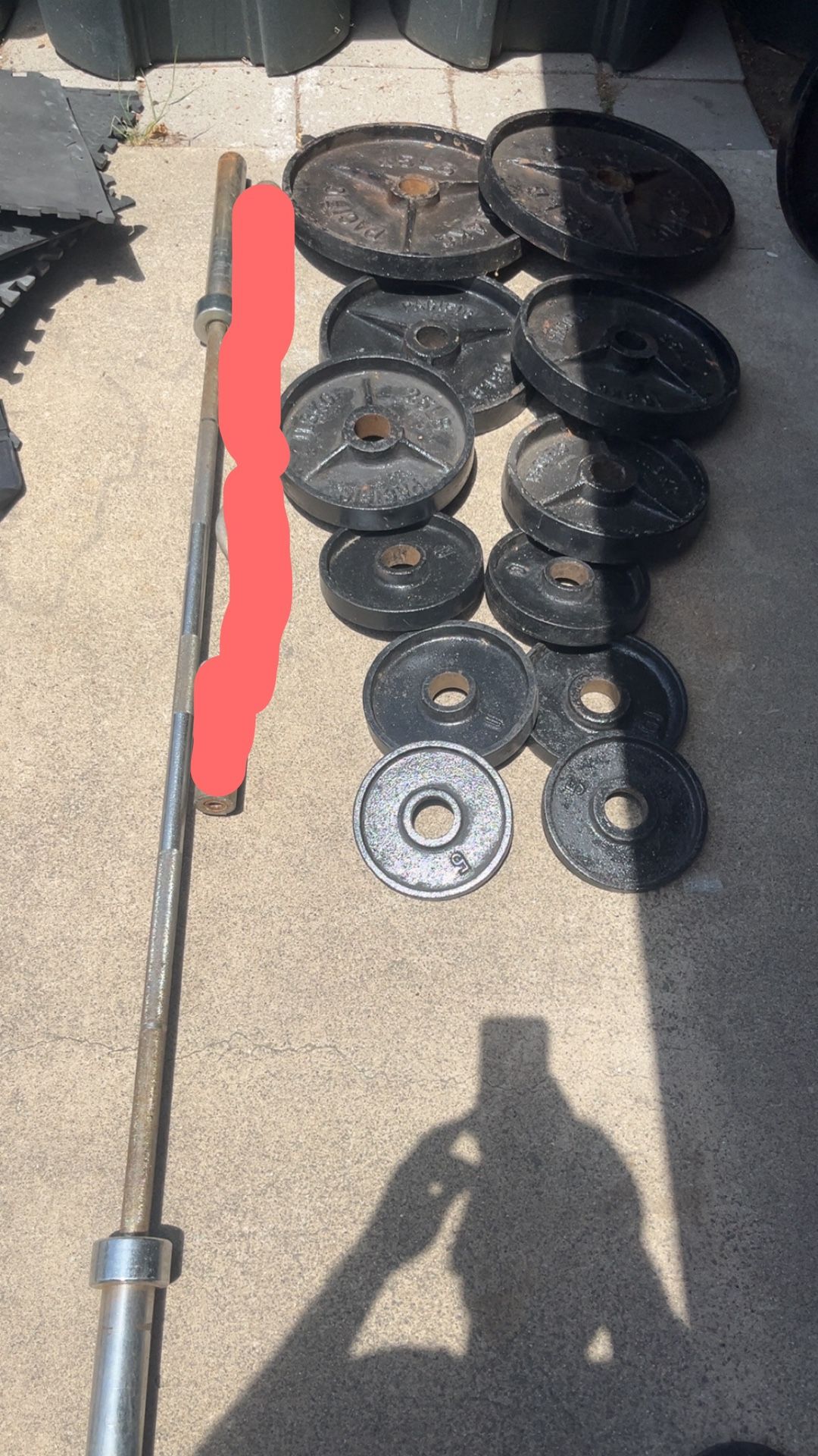 Olympic Weights And Barbell