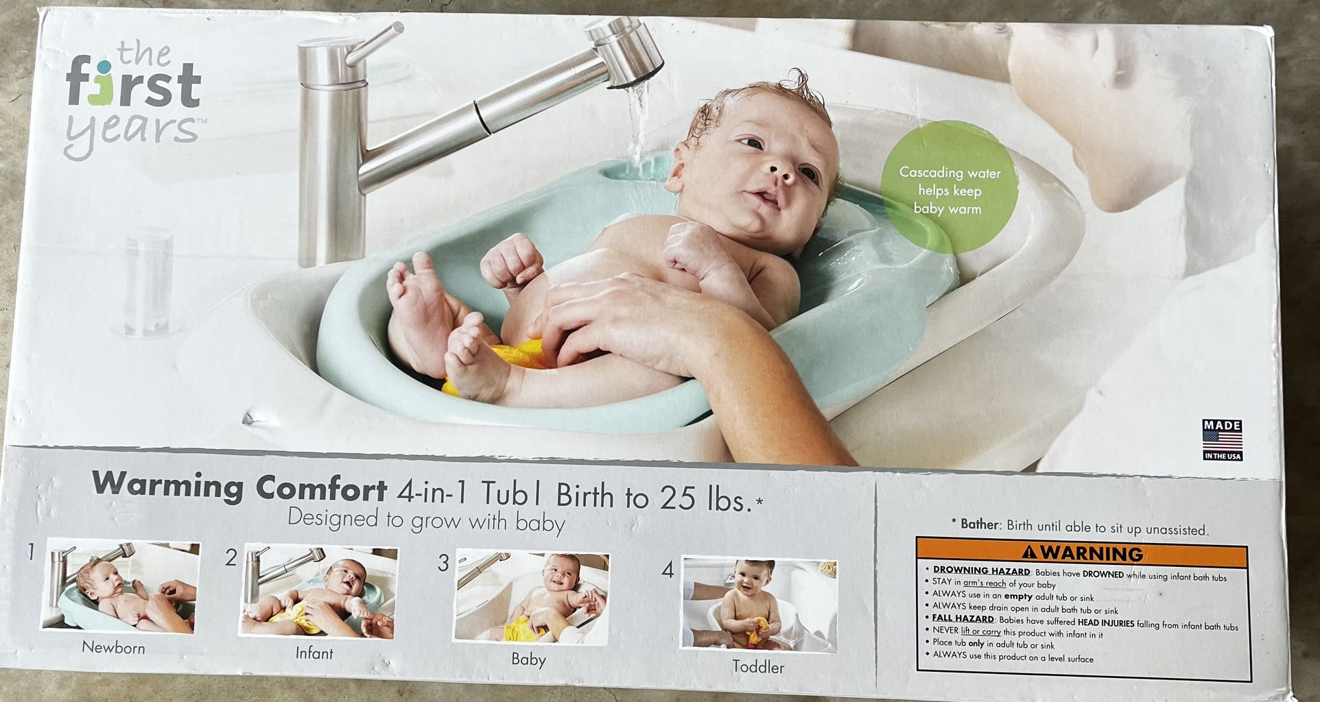Baby Bathtub “The First Years” Used 3 Times Excellent Condition 