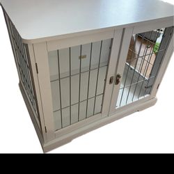 Pet Crate White Furniture Style