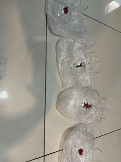 Glass cups 4pc