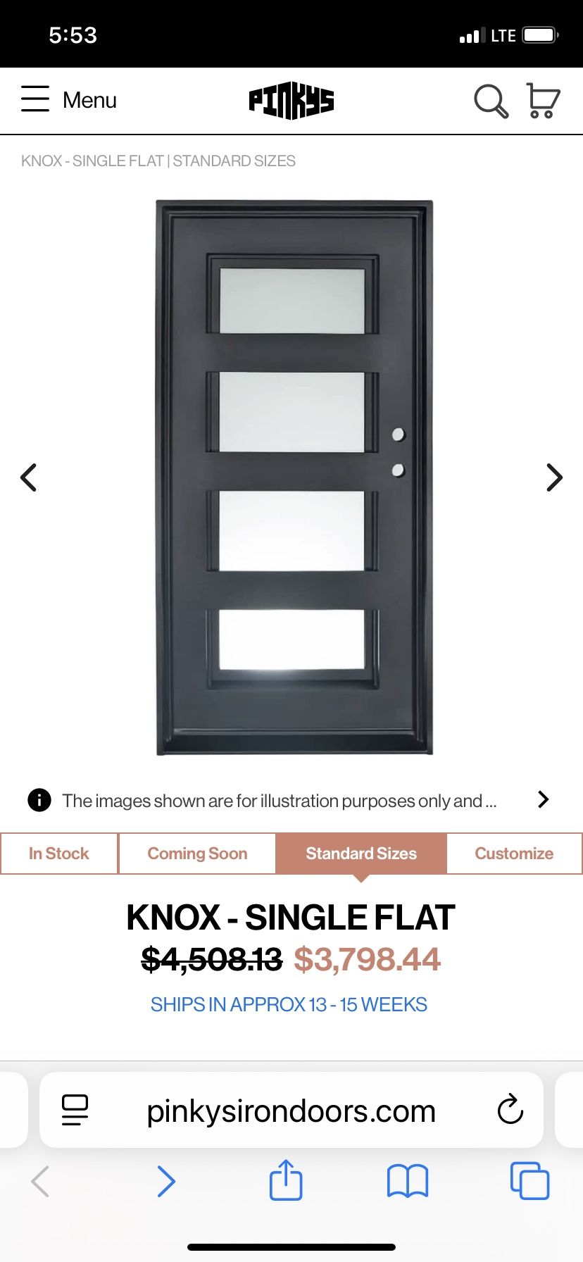 Pinky’s Iron Door And Frame