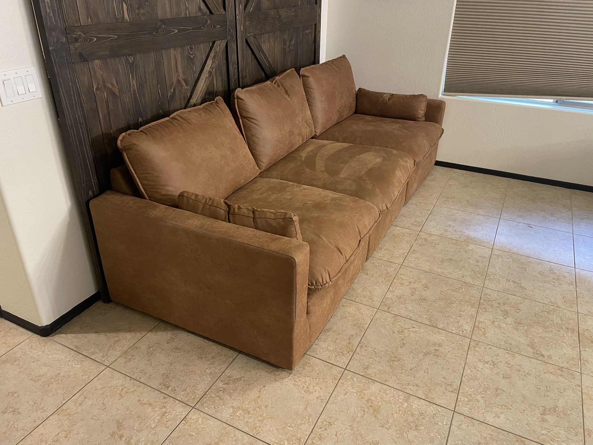 Caramel Sofa & Love Seat