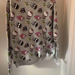 Sanrio Hello Kitty And Friends Hybrid Apparel Crew Neck Long Sleeve Sweatshirt