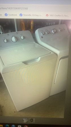 Washer and Dryer