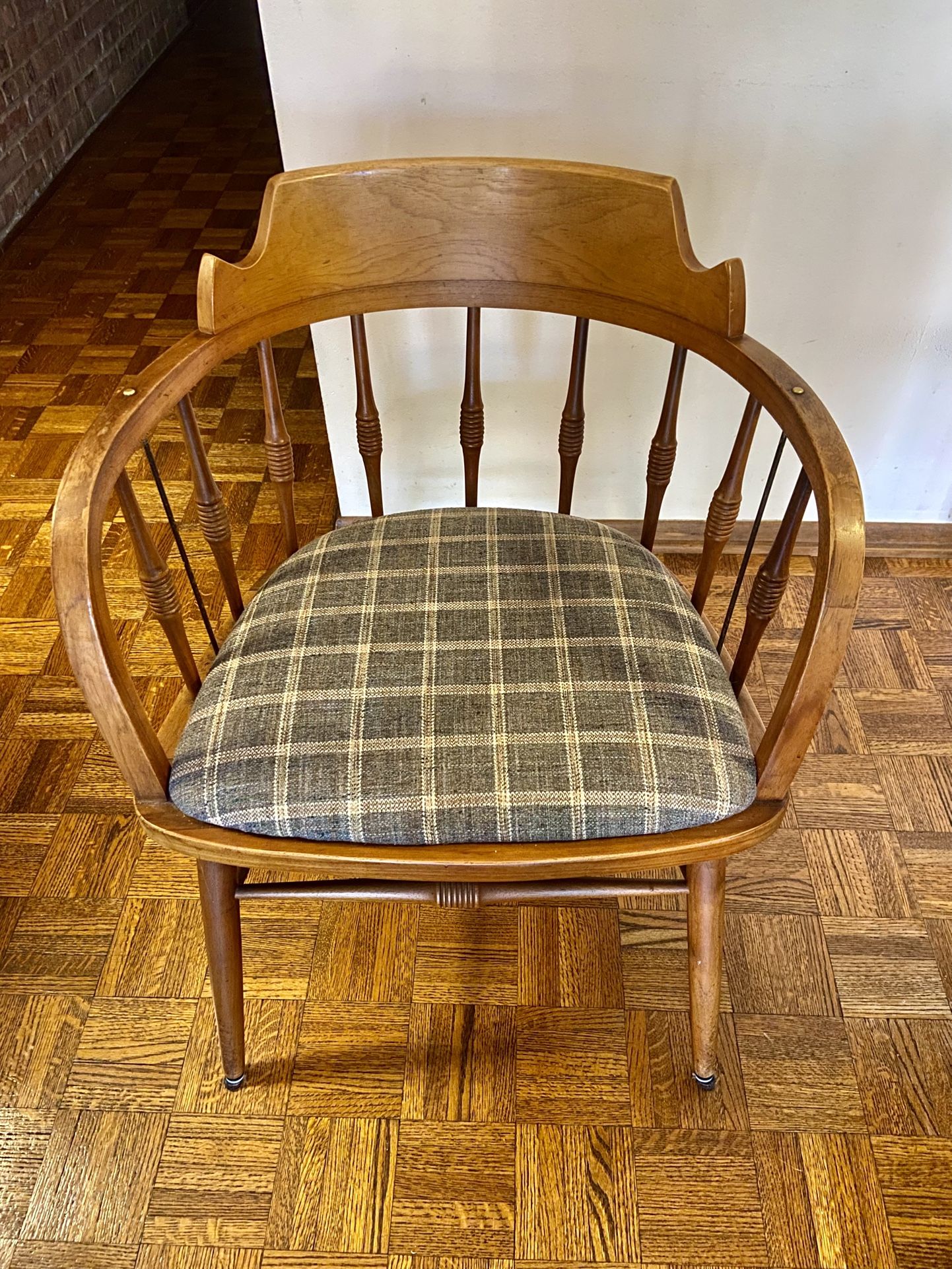 Four Vintage Barrel Arm Chairs