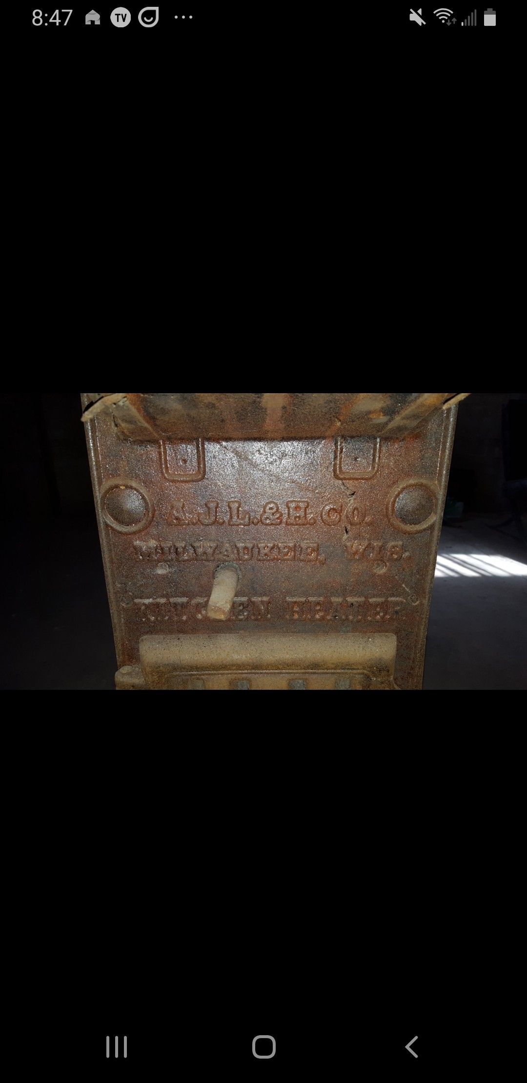 ANTIQUE CAST IRON STOVE